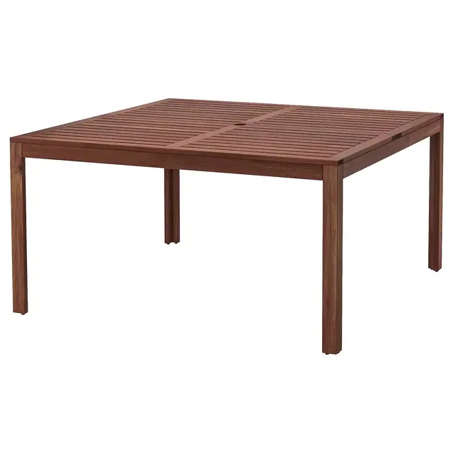 ÄPPLARÖTable, outdoor, brown stained55 1/8x55 1/8 "