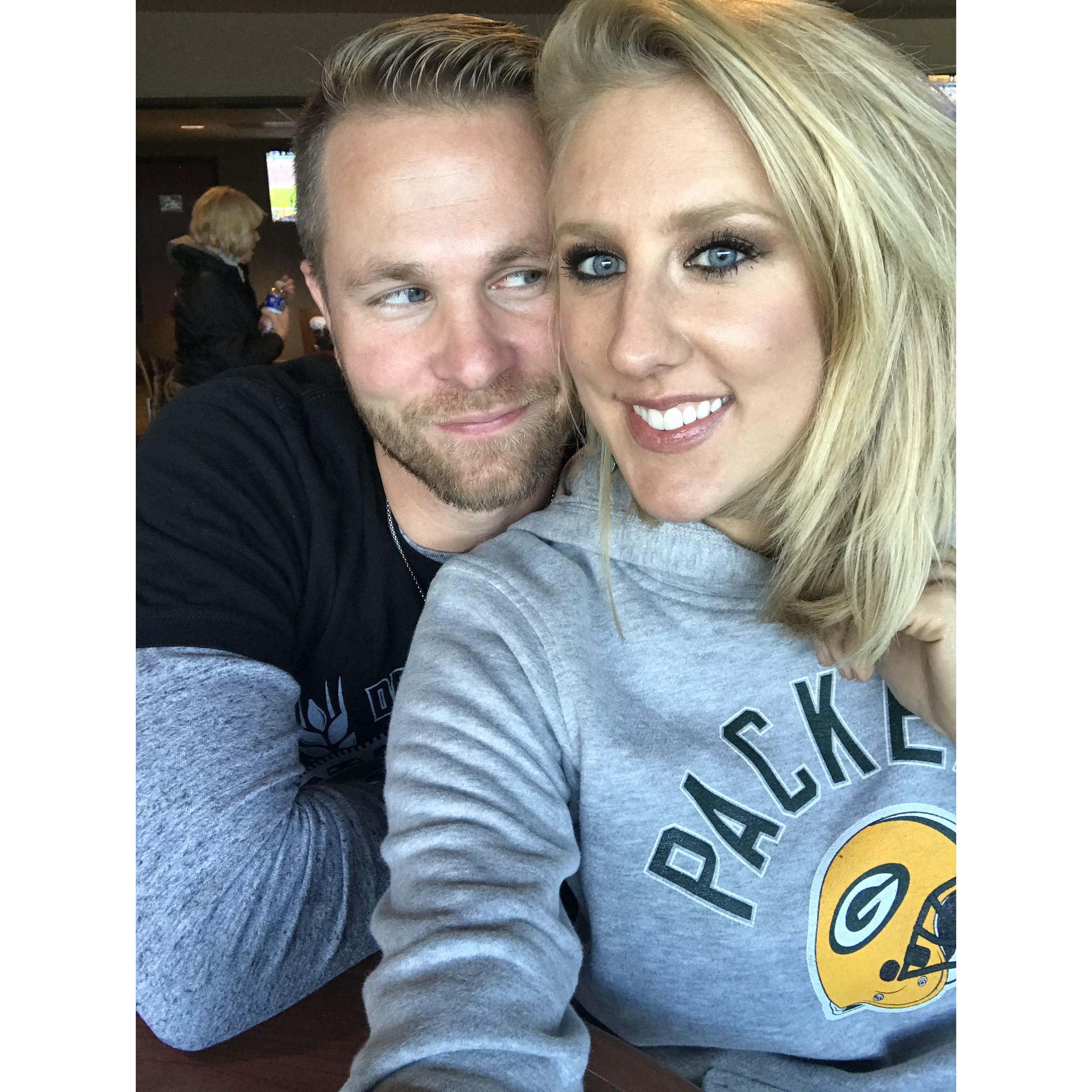 Our first photo together 2017