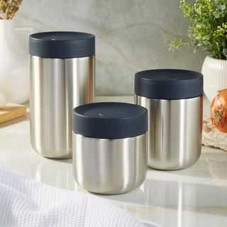 Nommie 3-Piece Stainless Steel Food Container Set