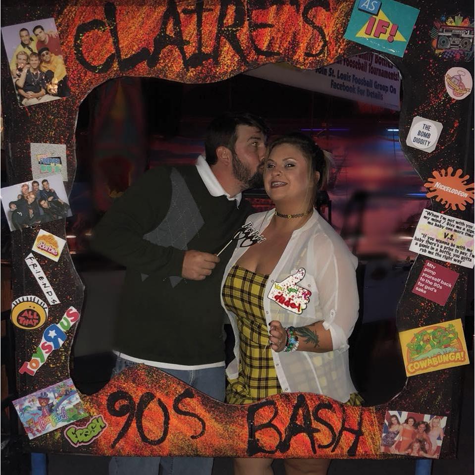 Claire's 28th birthday was a blast bringing back the 90s.