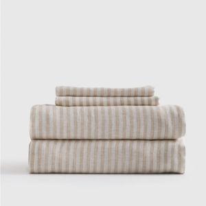 European Linen Stripe Sheet Set