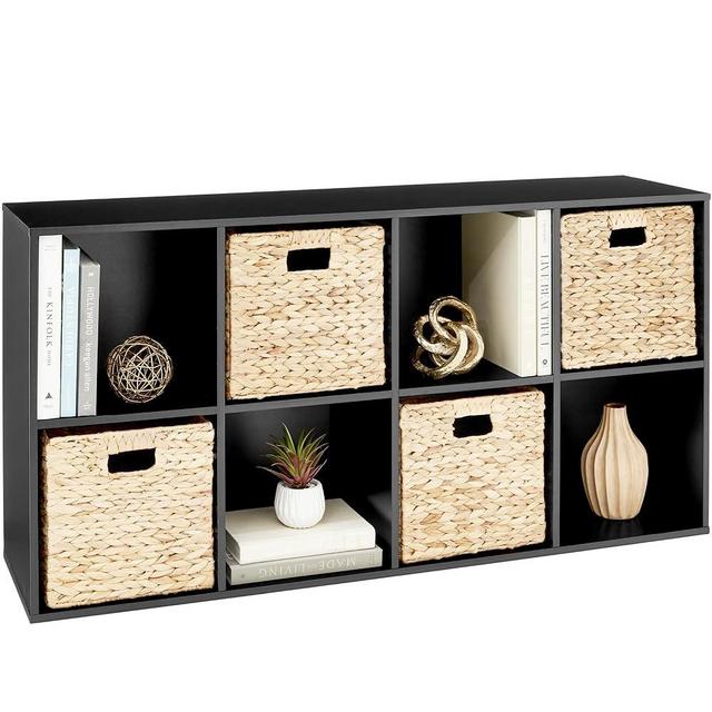 Best Choice Products 8-Cube 11in Storage Shelf Cubby Organizer Bookcase System for Nursery, Kids Room, Living Room, Kitchen, Closet w/Removable Back Panels – Black
