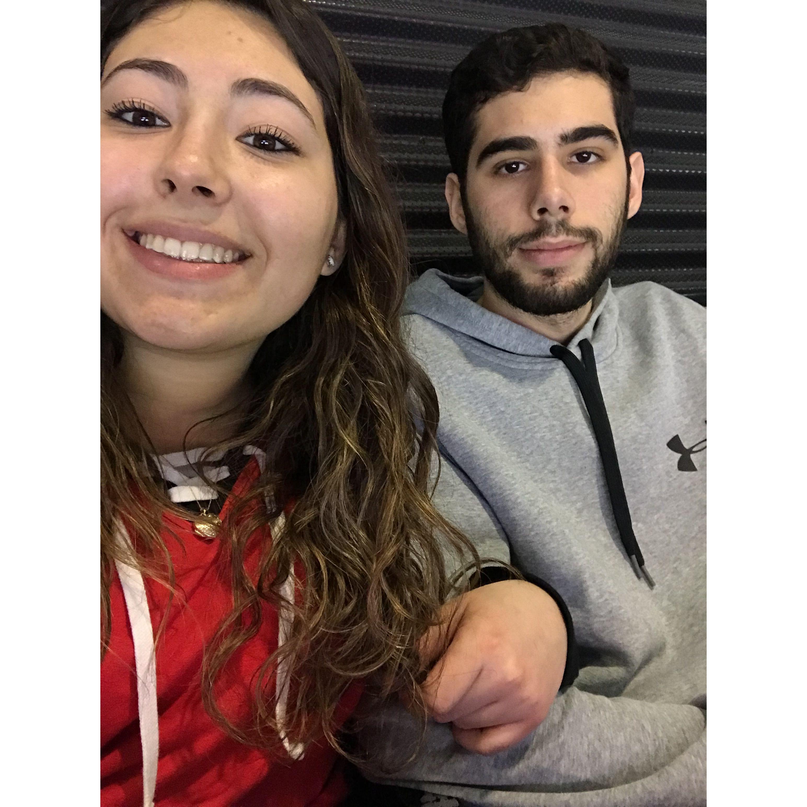 Our first Devils game (2018)