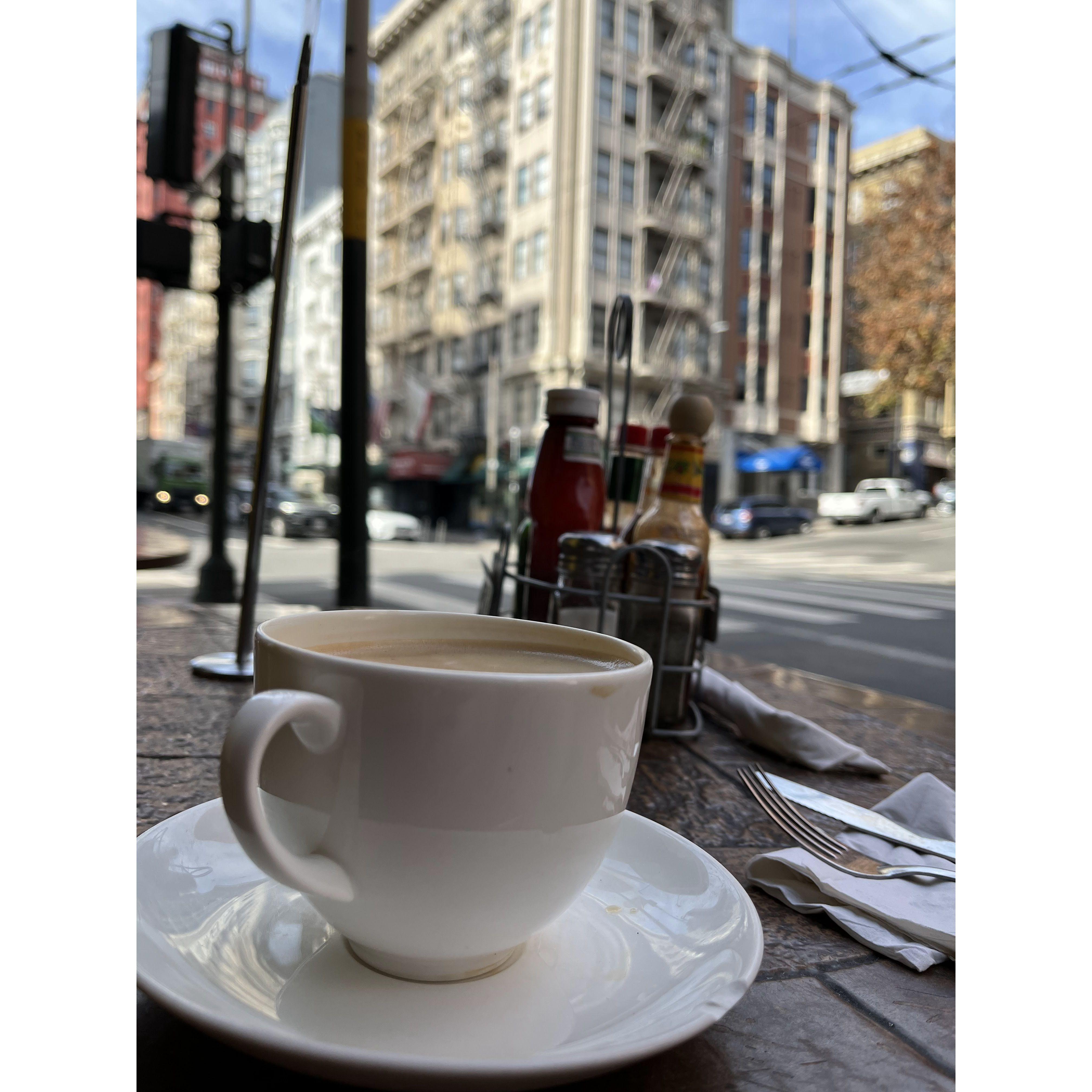 Amazing cafe in the middle of Union Square. They went back twice this same week they loved it so much!