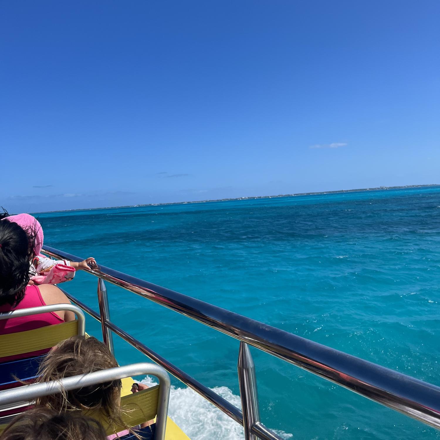 Ferry over to island!