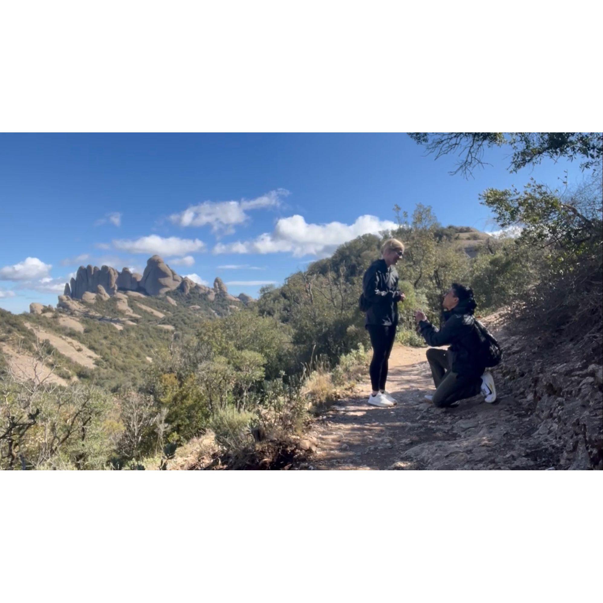 Montserrat, Spain. Our engagement!