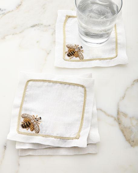 Joanna Buchanan Sparkle Bee Cocktail Napkins, Set of 4