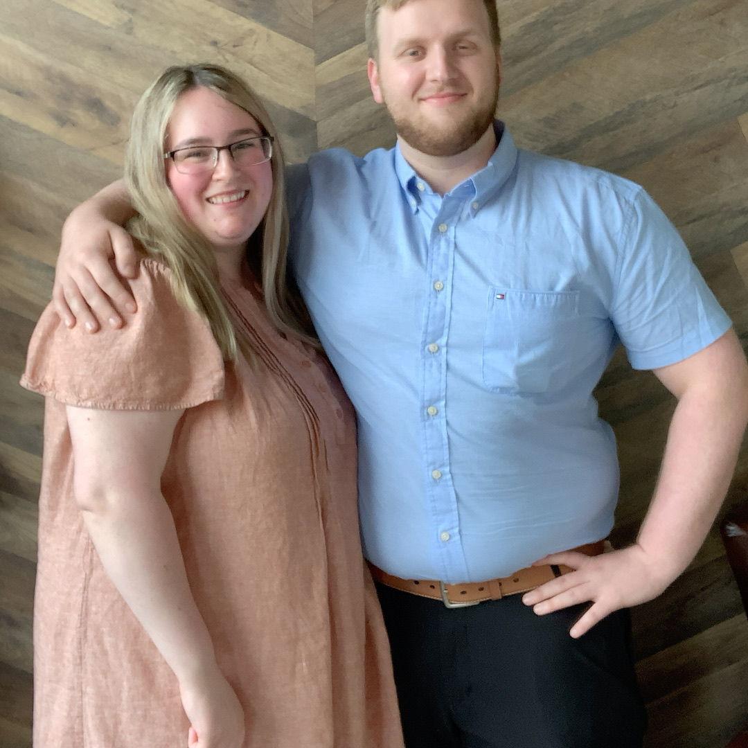 At one of our friend's weddings! Just a few hours later, we would say I love you for the first time!