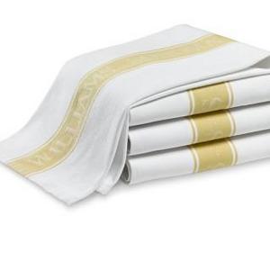 Williams Sonoma Logo Kitchen Towels, Set of 4, Jojoba Yellow