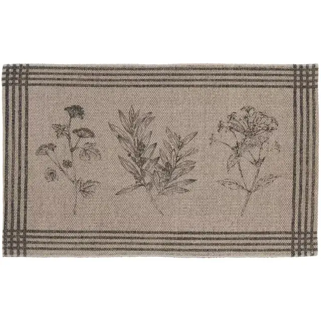 Bee & Willow™ Botanical Sketch 20-Inch x 32-Inch Kitchen Mat in Grey
