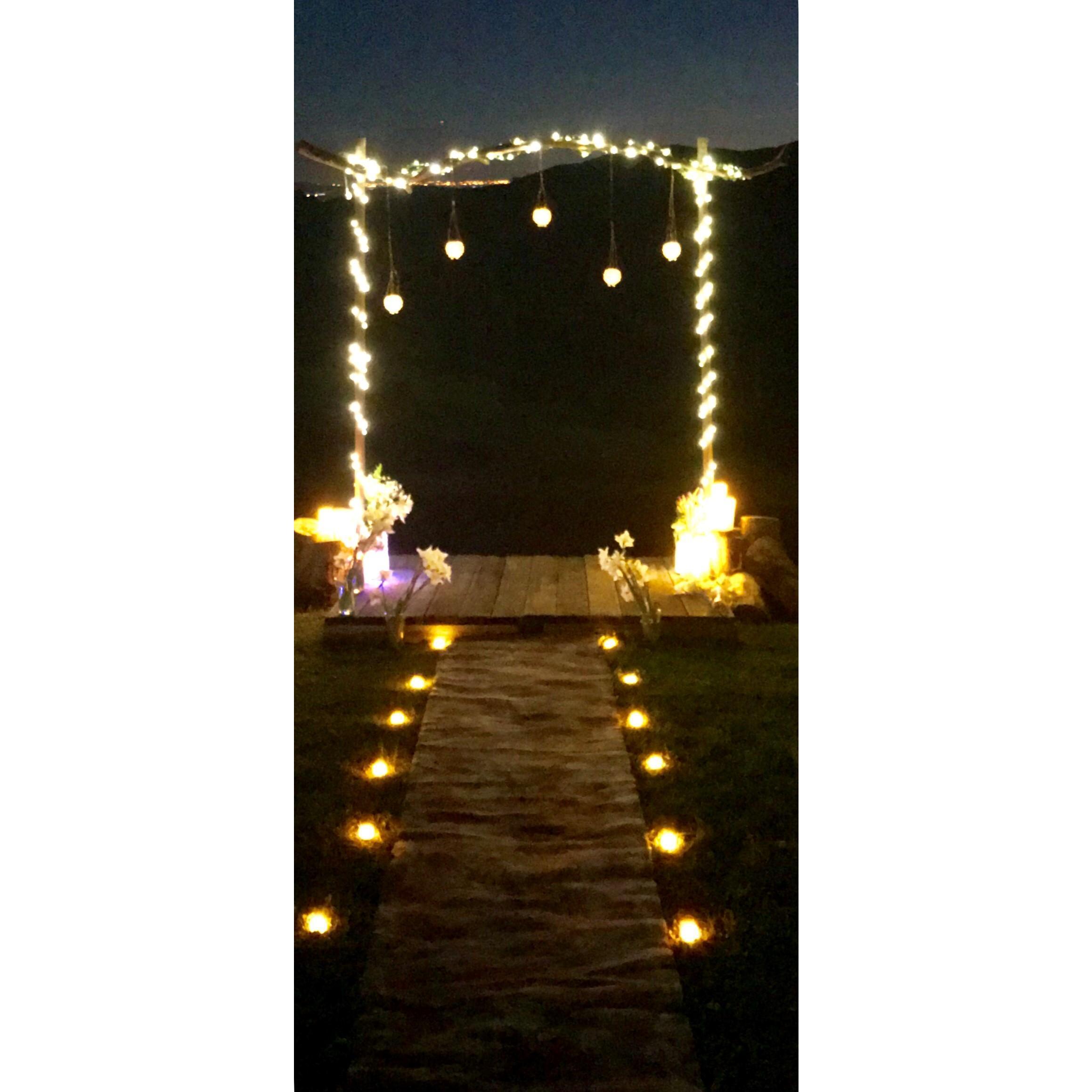 We were married here under a full moon on March 20th in San Jose, CA at Tom Connelly's house