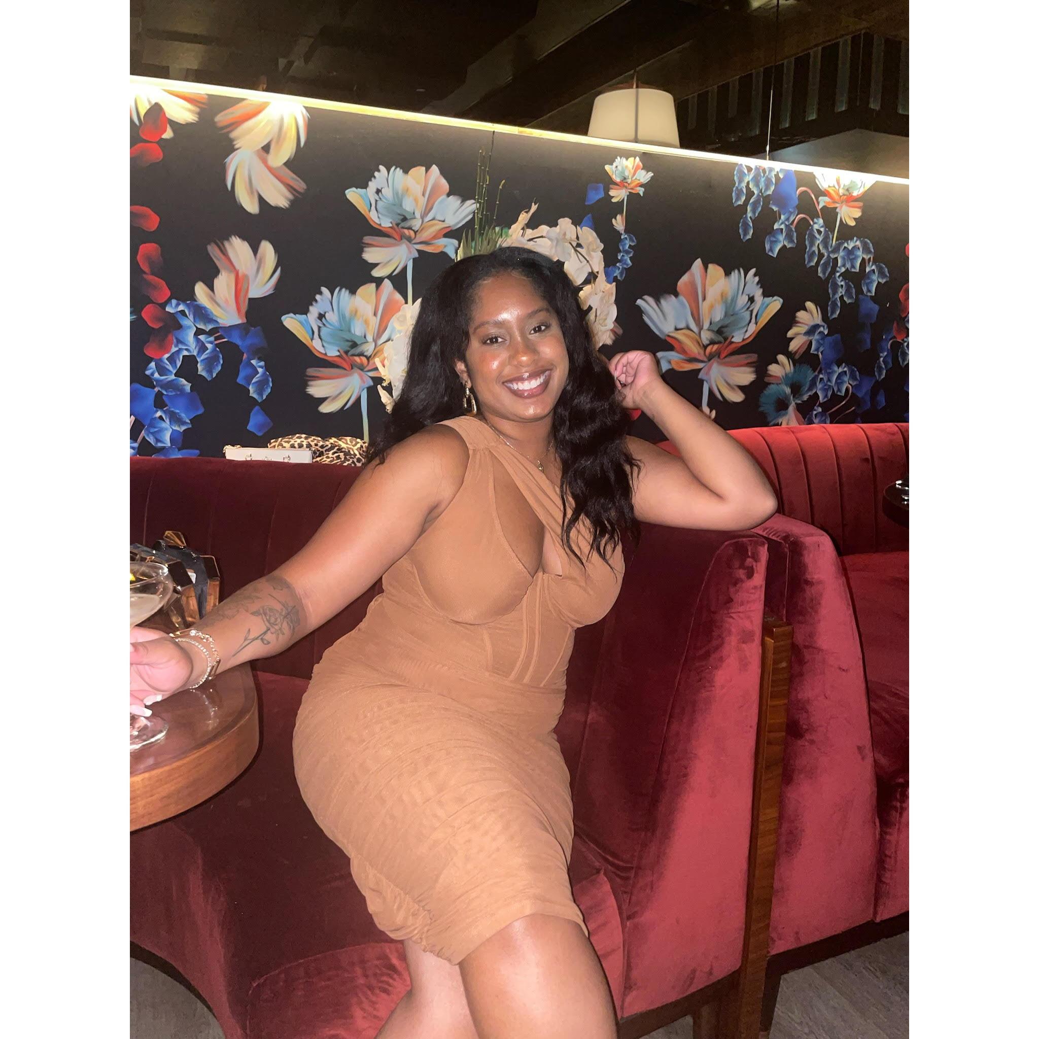 Maid-of-honor Kayla in Miami for the bachelorette!
