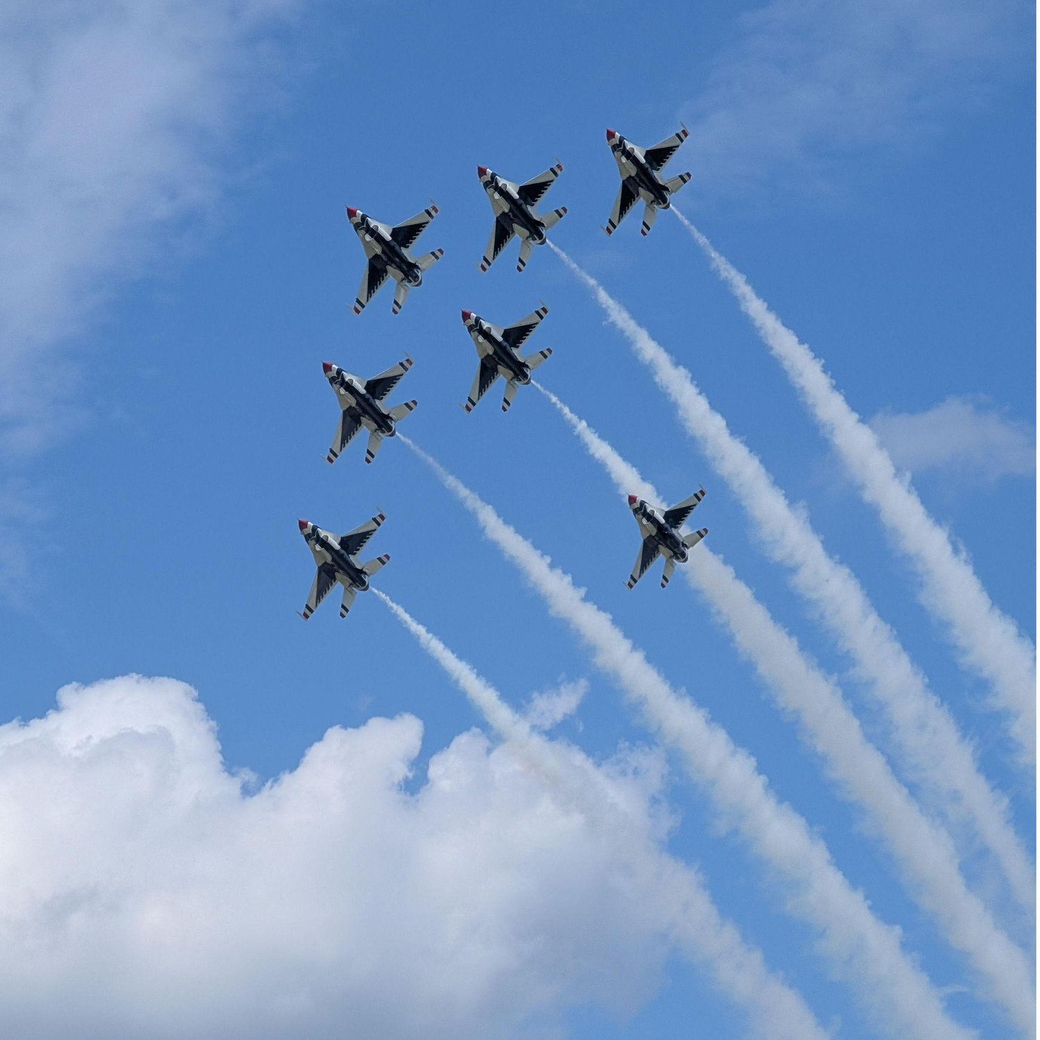 Sarah had never seen an air show before meeting Nick.  Now she has seen many.