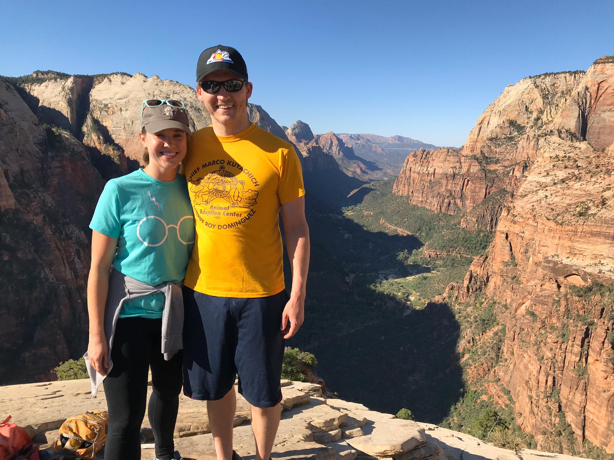 The top of Angel’s Landing at Zion NP