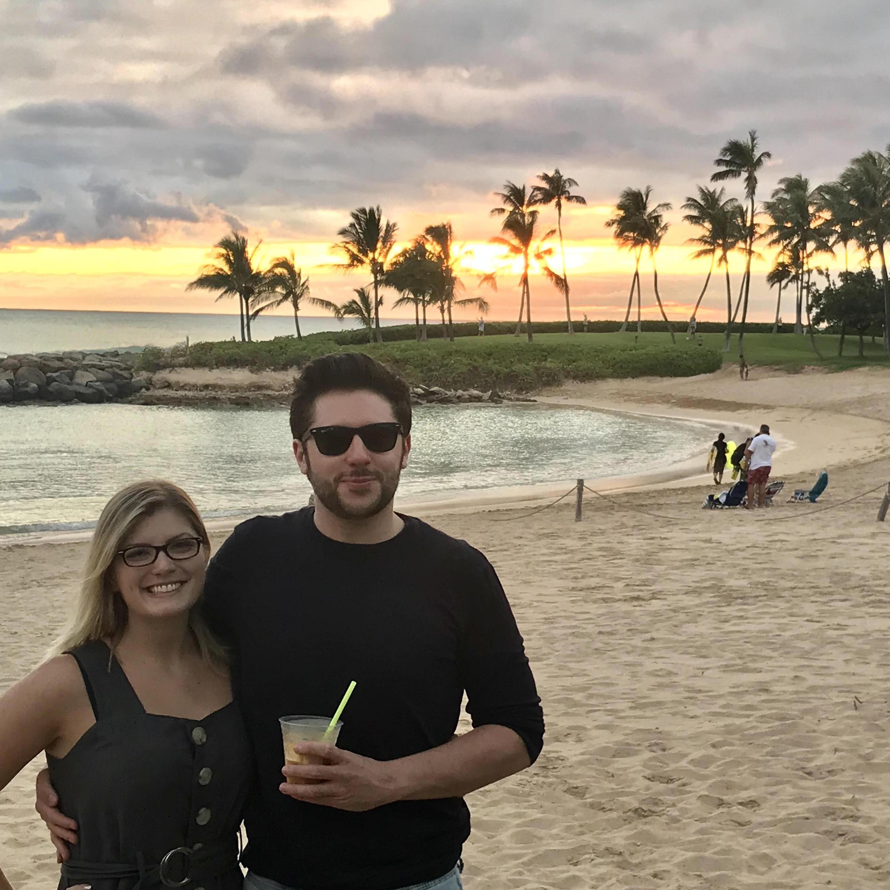 Sunsets and piña coladas at the lagoon in Oahu, Hawaii
2018