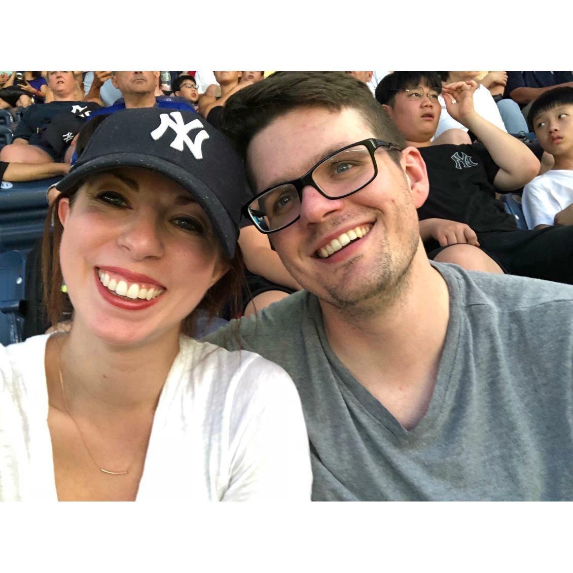 Our first photo together, 2018