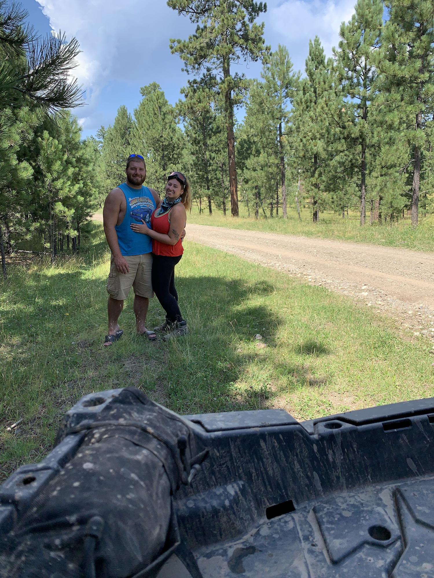 This was in South Dakota. Shortly after this photo was taken, we realized the RZR battery was dead and we had to flag someone down to give us a jump.