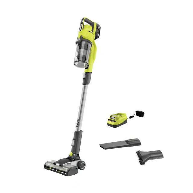 Pacroban ONE+ 18V Cordless Stick Vacuum Cleaner Kit with 4.0 Ah Battery and Charger