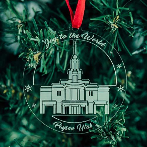 LDS Payson Temple Ornament- Acrylic