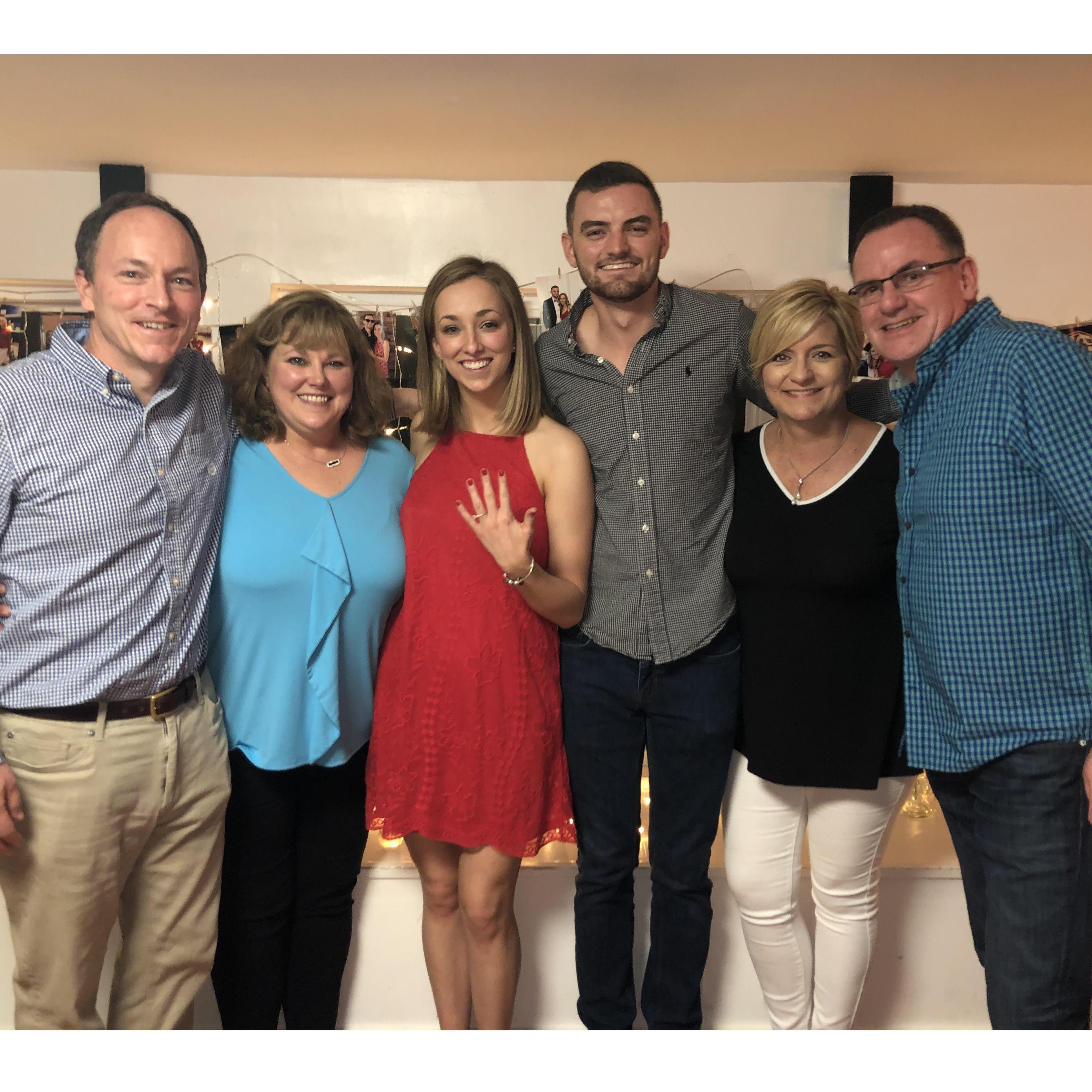 April 13, 2019 // Bowling Green // We loved having both of our parents there to celebrate our engagement with us.