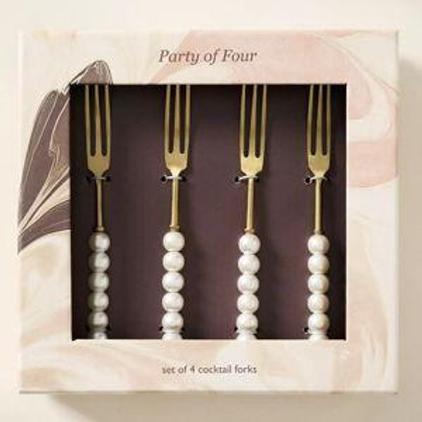 Perla Appetizer Forks, Set of 4