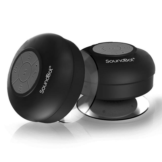 SoundBot SB510 HD Water Proof Bluetooth 3.0 Speaker, Mini Water Resistant Wireless Shower Speaker, Handsfree Portable Speakerphone with Built-in Mic