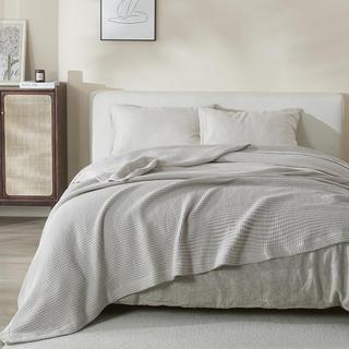 Mikala Cotton Waffle Weave Blanket