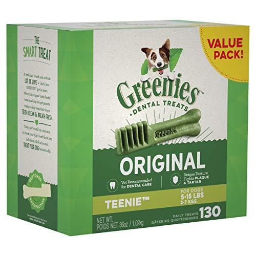 Greenies Original Teenie Natural Dental Dog Treats (5-15 lb. Dogs)