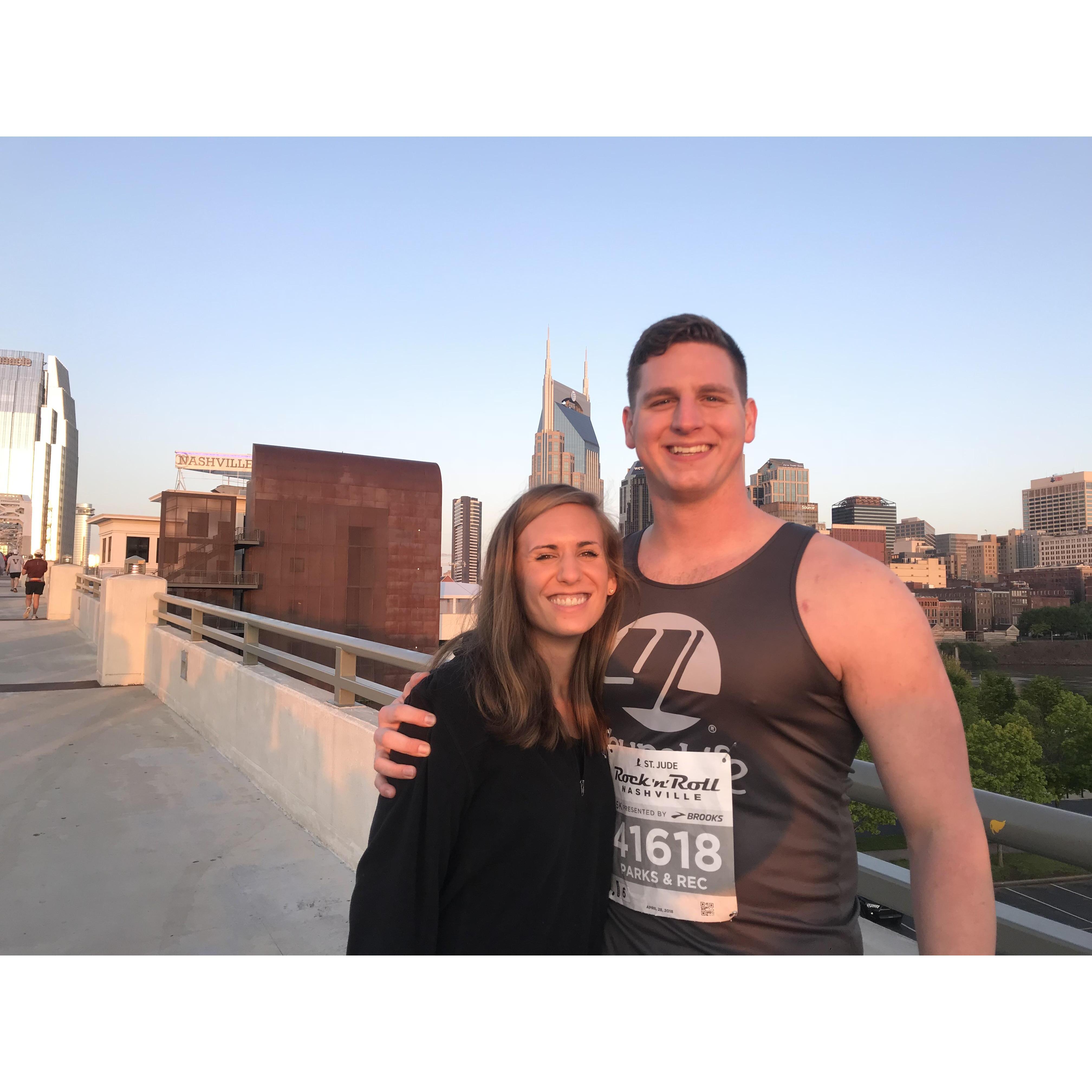 I went to see him when he ran a 5k in Downtown Nashville!