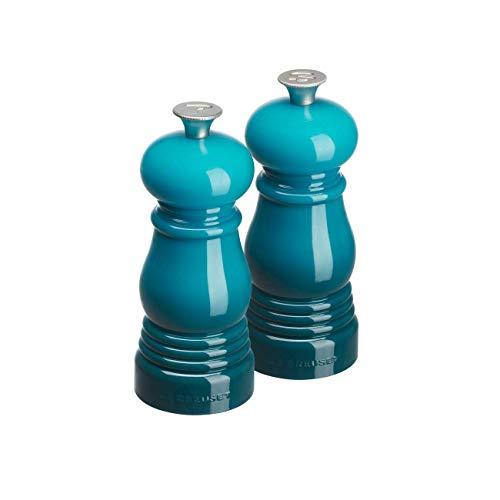 Le Creuset MG510-17 Petite Salt and Pepper Mill Set, 5" x 2", Caribbean