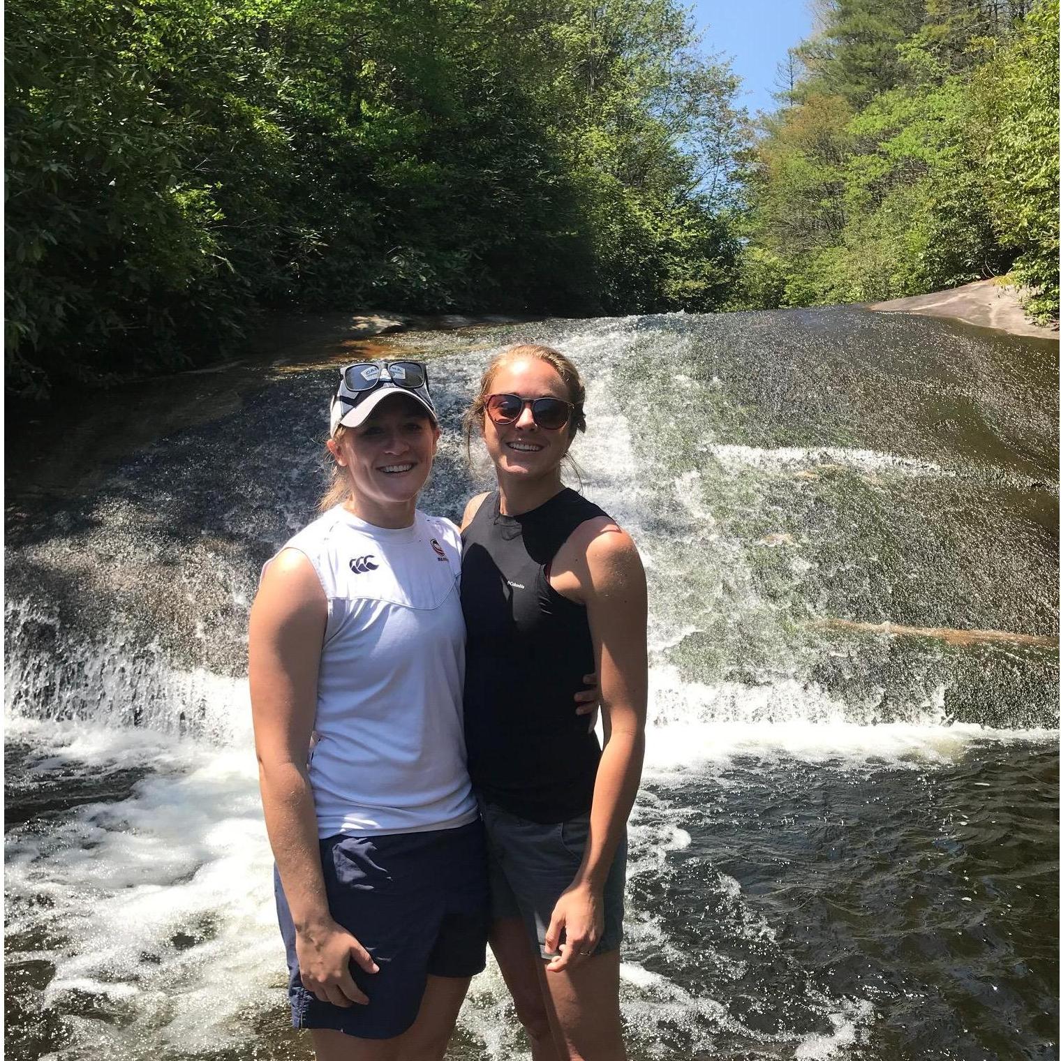 Our first backpacking trip together in Panthertown Valley.