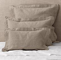 Restoration Hardware Vintage-Washed Belgian Linen Sham