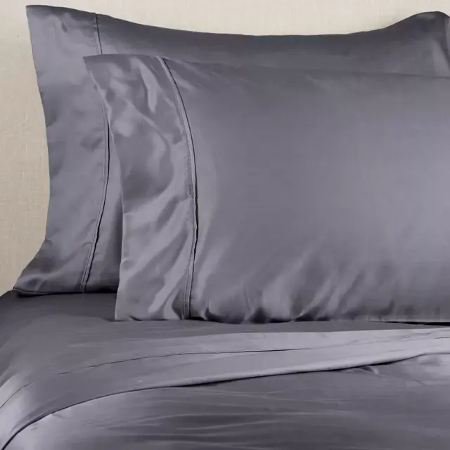 Brookstone® BioSense™ 500-Thread-Count Lyocell Queen Sheet Set in Blue Jean