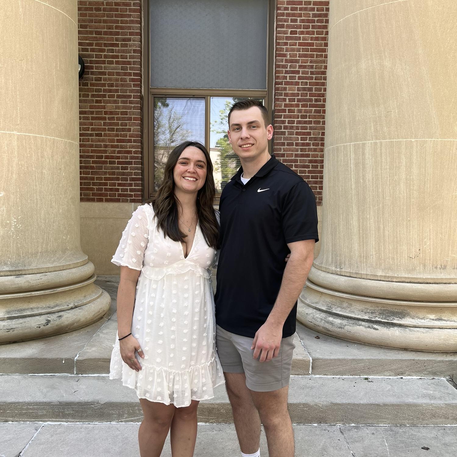 Emilee's younger brother's college graduation in May of 2022.