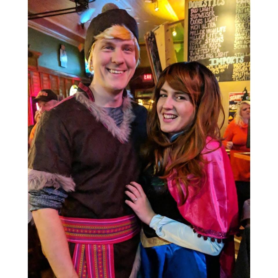 When I first met Tim I told him he had to be the Kristoff to my Anna the following Halloween. We won first place.