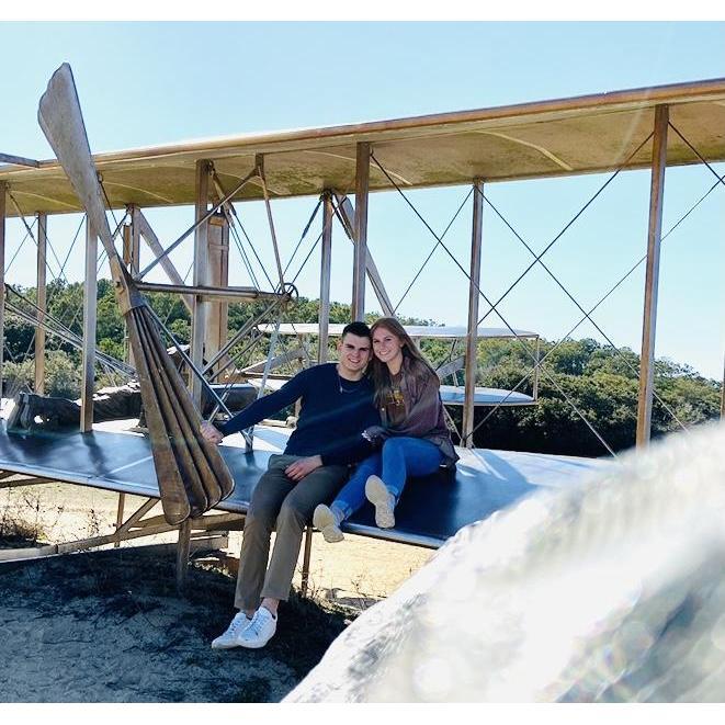 Wright Brothers Museum, Devan found out he made it into the internship program at First Bank and Trust right before this!