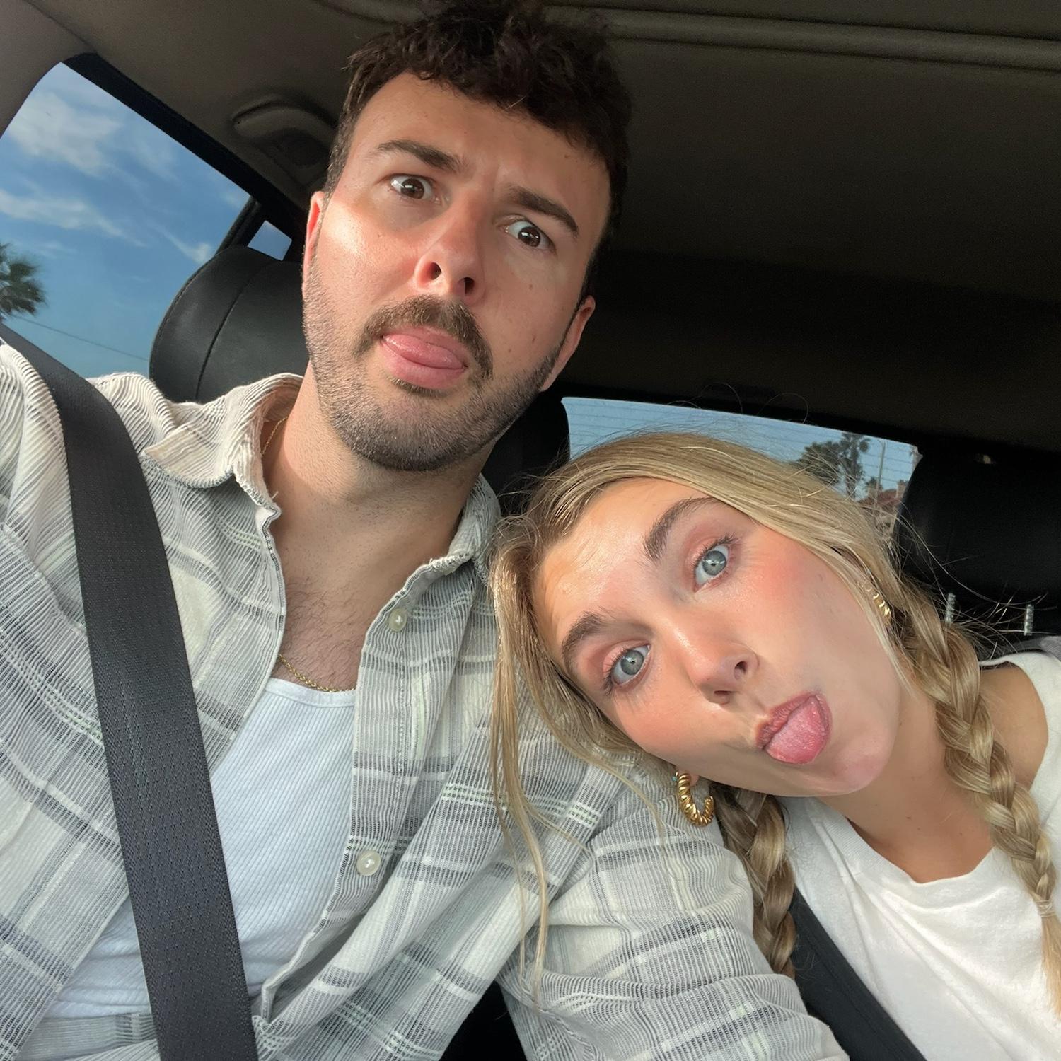 Who can keep their tongue out the longest contest - AKA one of the first days we are equally as weird