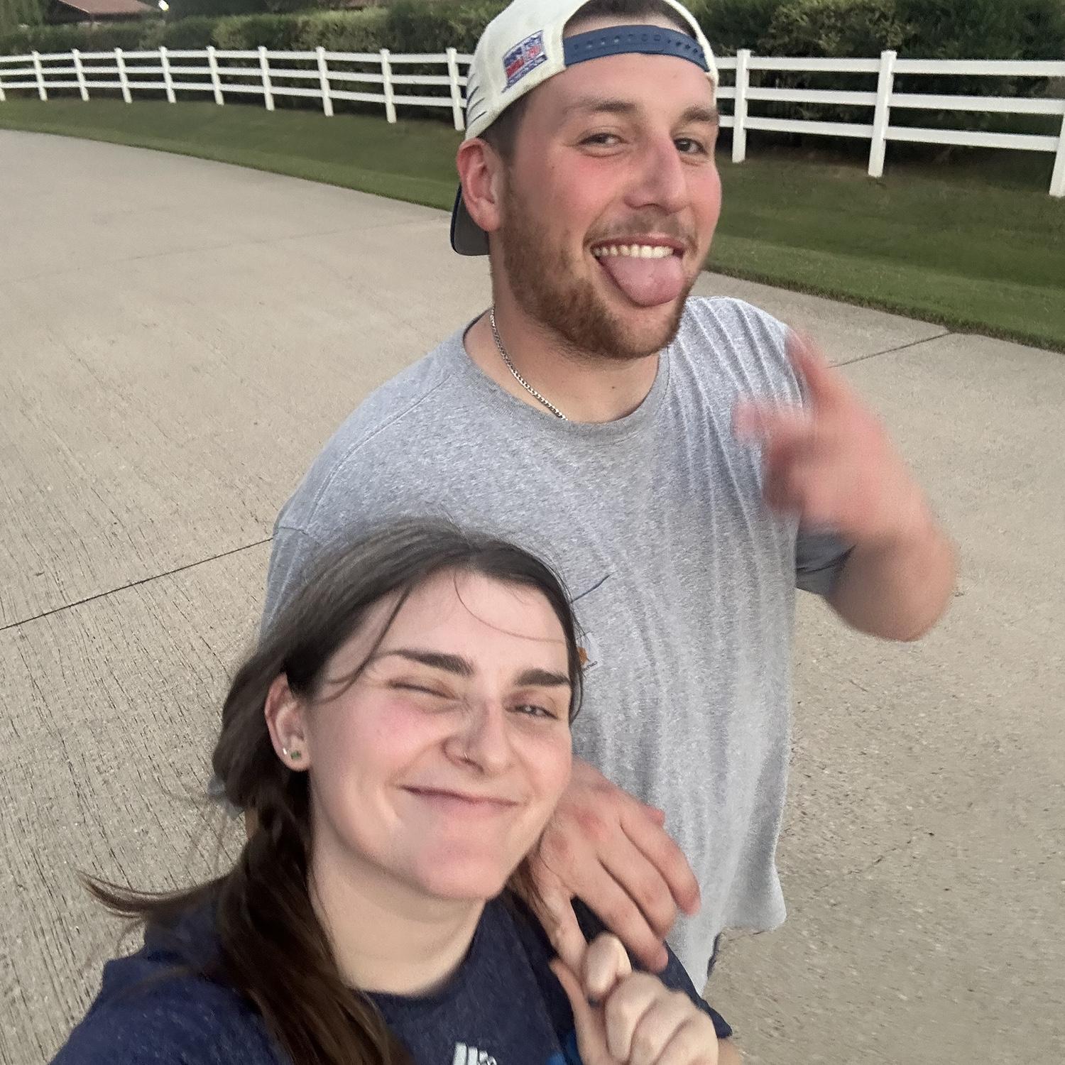 One of many walks together!