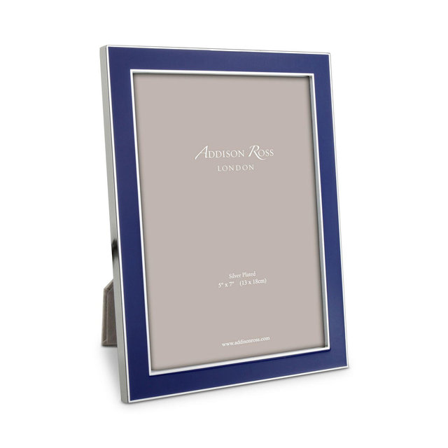 Addison Ross Royal Blue Enamel Picture Frame, 5" x 7"