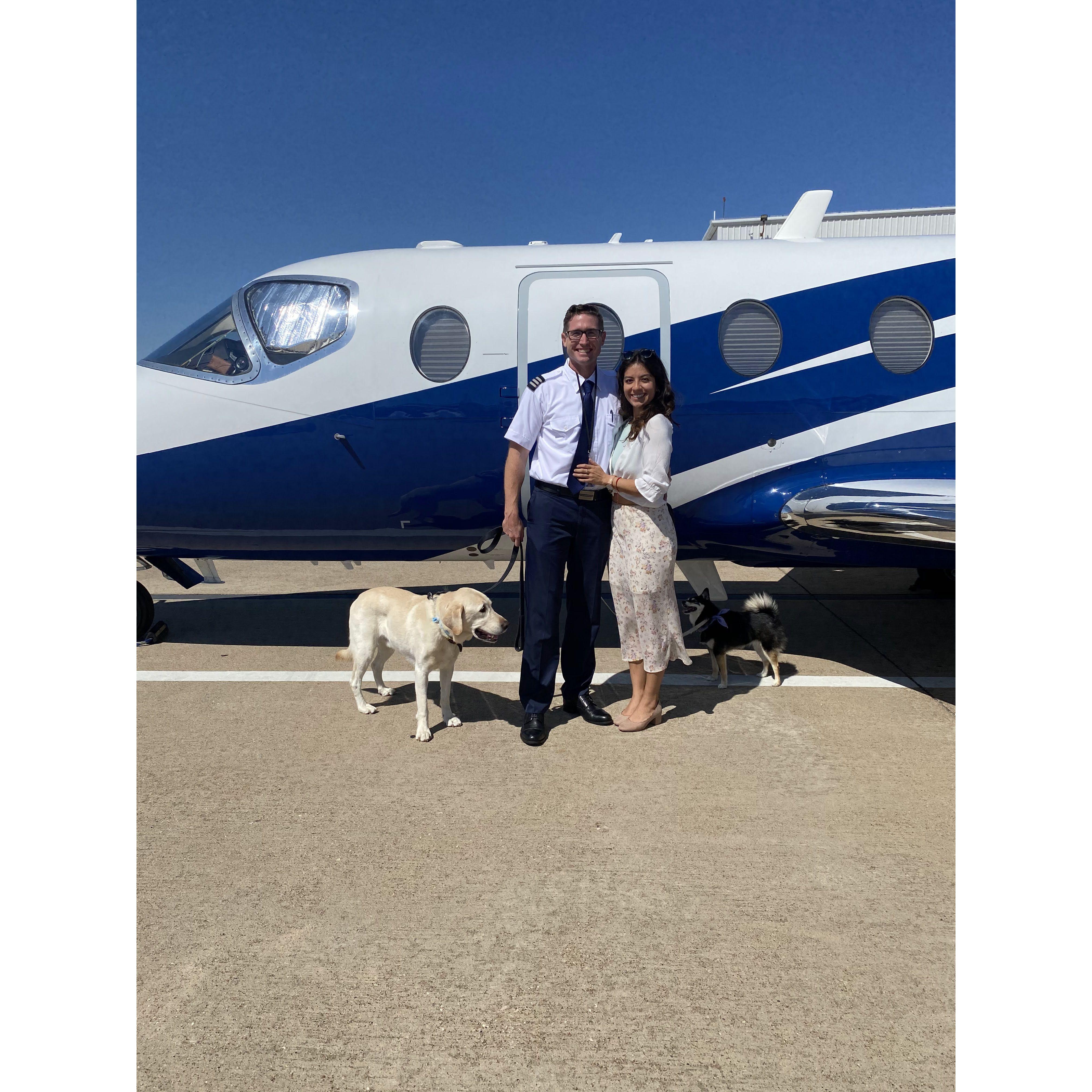 Trav flew the Beechjet to Texas! (October 2022)