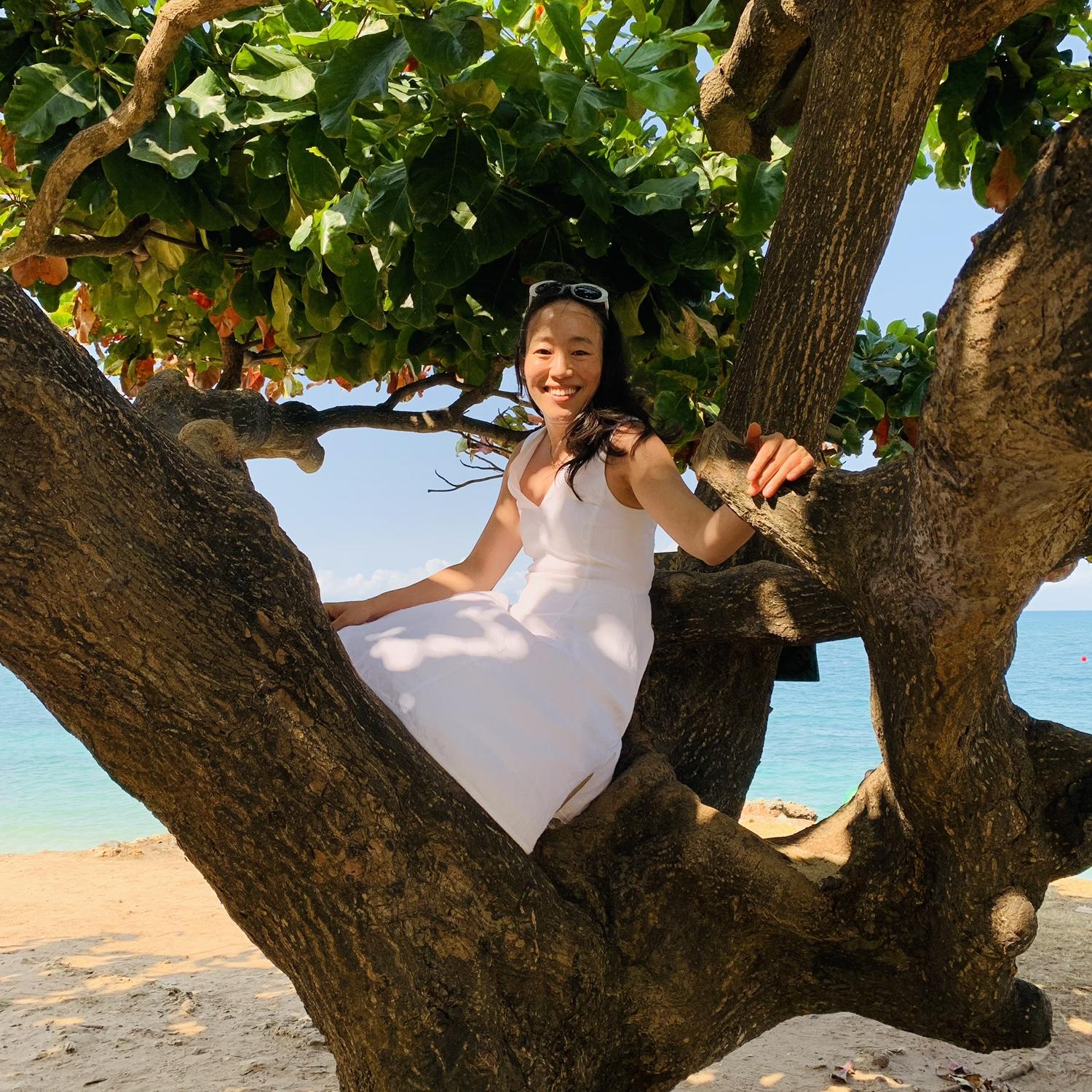 He discovered her love of trees and penchant for climbing up things