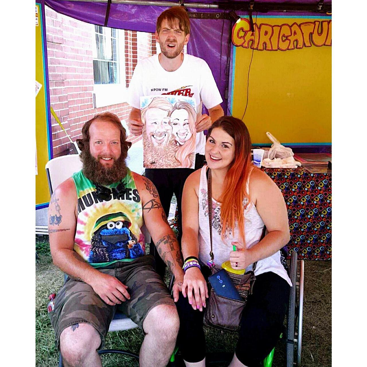 This is one of our favorite possessions. If our house was on fire we would grab this portrait before anything else. It symbolizes the very beginning of our love story. Pure happiness here.