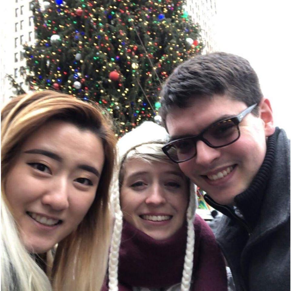 In Downtown Detroit for the holiday market with our friend Candace Chao.