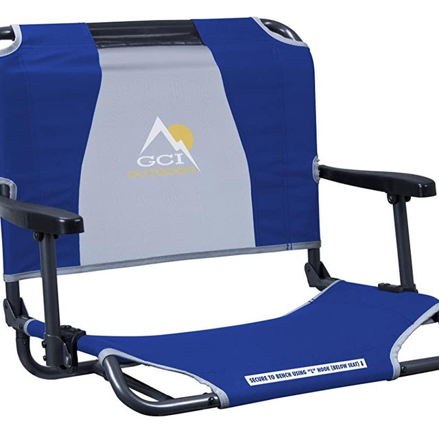 GCI Outdoor Big Comfort Wide Stadium Bleacher Seat with Back and Armrests