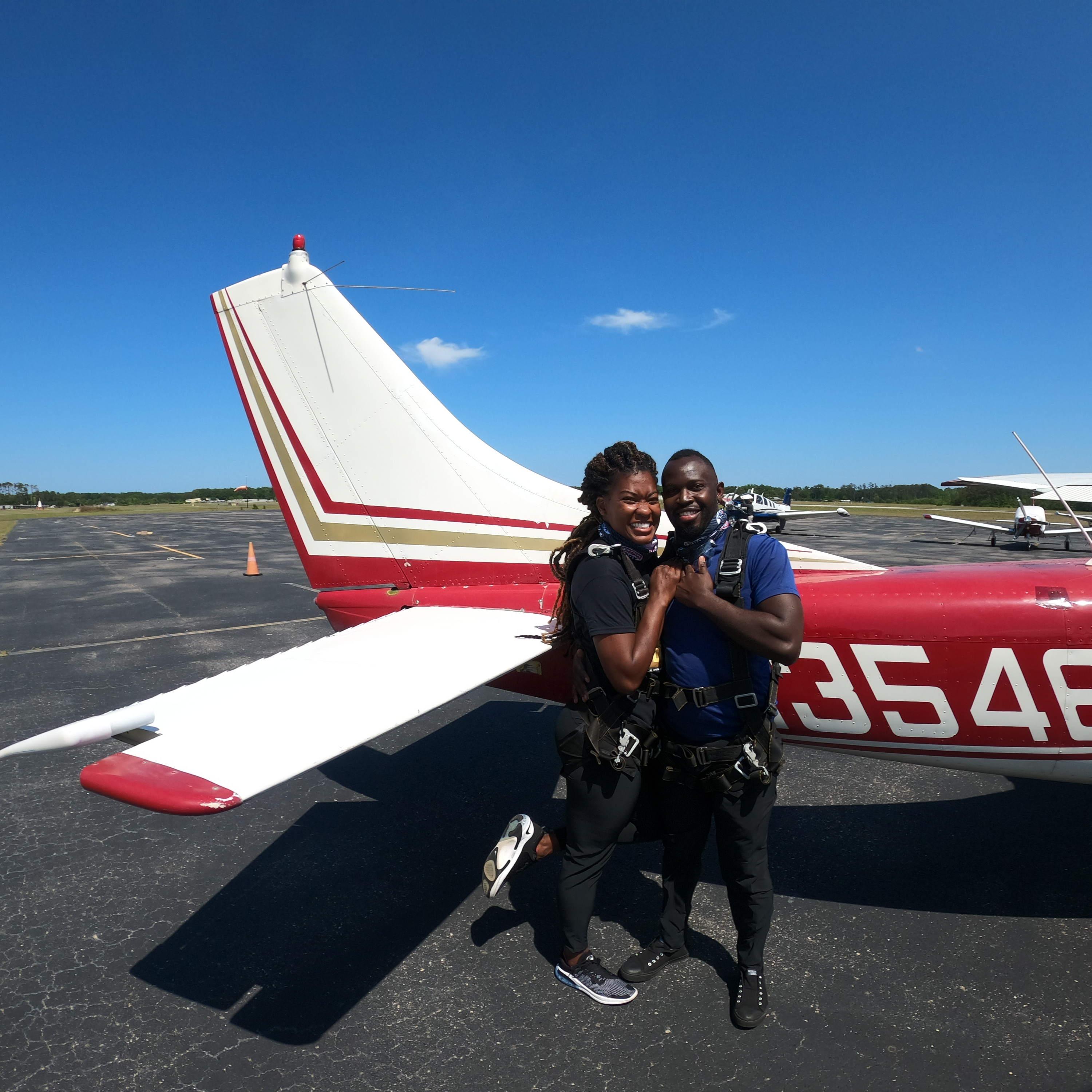 Sky Diving! On this day we tested each other's bluff and bravery. May 2021