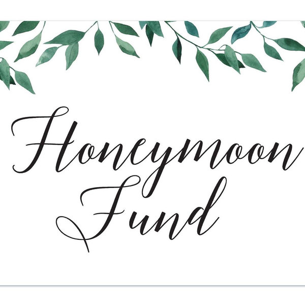 Our honeymoon fund!