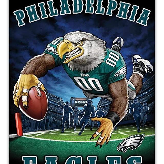 Trends International NFL Philadelphia Eagles - End Zone 17 Wall Poster, 22.375" x 34", Premium Print and Black Hanger Bundle
