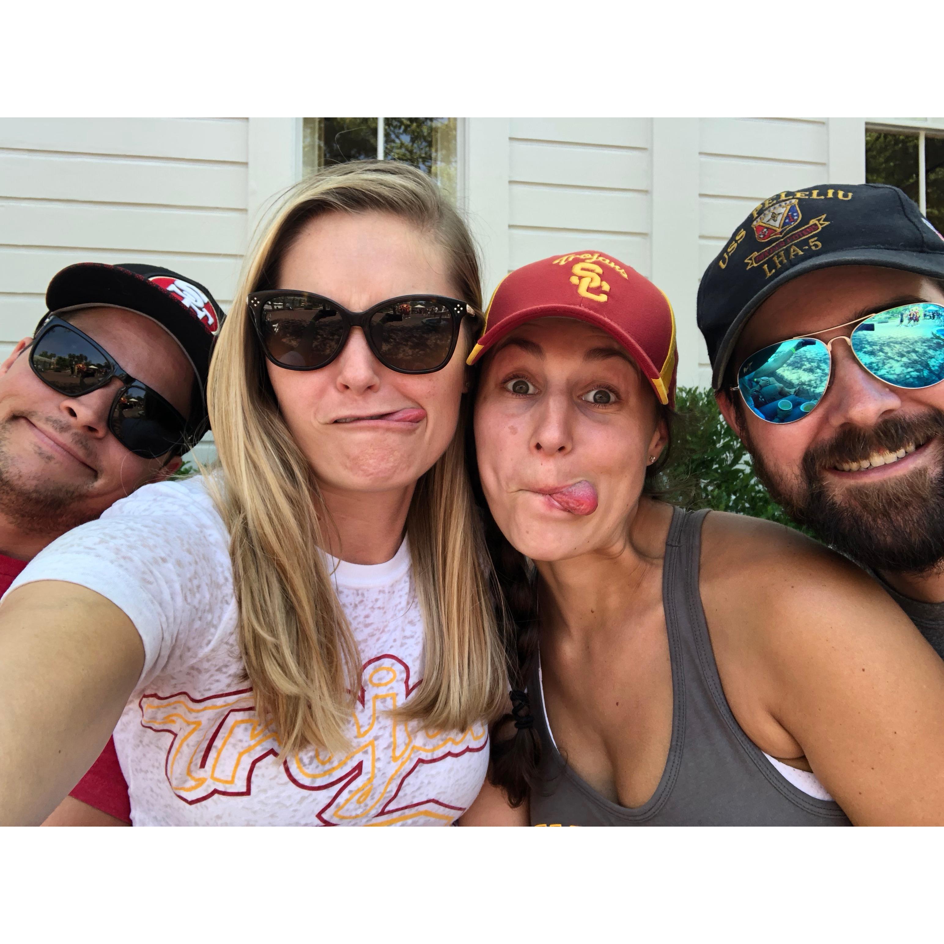 USC football season 2018 with my fellow Gaucho-Trojan Jankie and Alan!