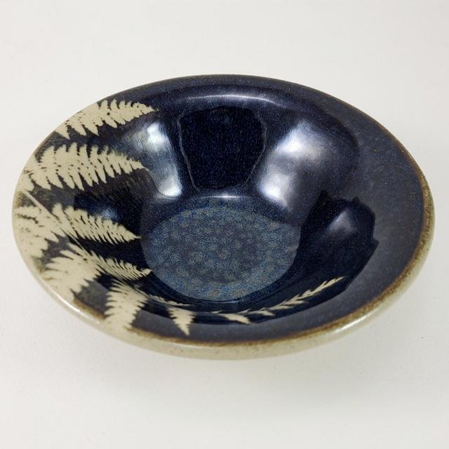 Fern Dark Small Bowl by Kaleidoscope Pottery
