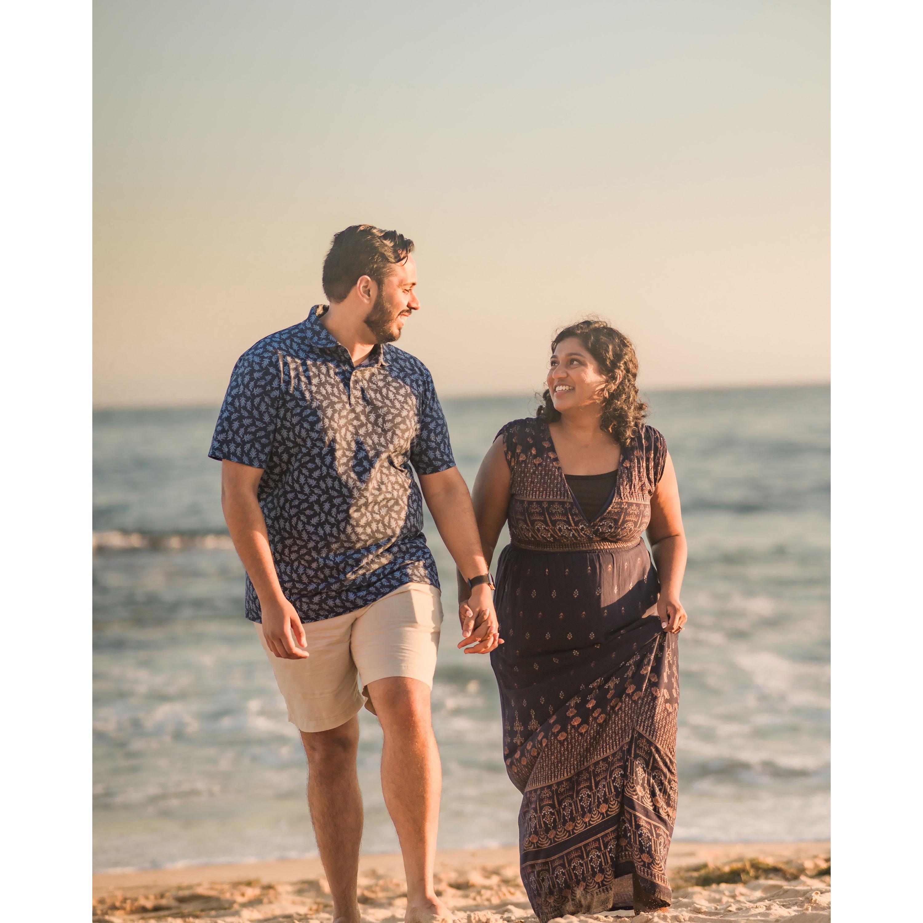 Engagement photoshoot in Crystal Cove